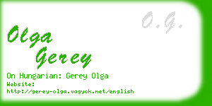 olga gerey business card